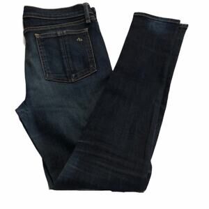 Rag & Bone Black Skinny Jeans in Kensington Wash